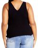 City Chic City Chic Sarah Ribbed Tank Top - 2