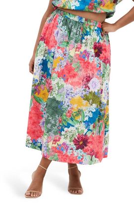 City Chic City Chic Sarina Print Maxi Skirt
