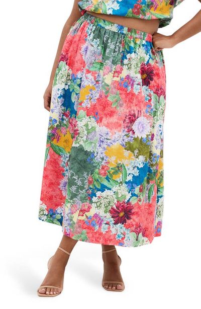 City Chic City Chic Sarina Print Maxi Skirt