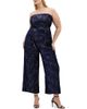 City Chic City Chic Sequin Sleeveless Wide Leg Jumpsuit - 1