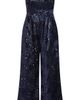City Chic City Chic Sequin Sleeveless Wide Leg Jumpsuit - 5
