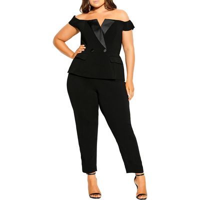 City Chic City Chic Sexy Off the Shoulder Jumpsuit