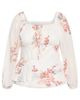 City Chic City Chic Shayla Floral Print Balloon Sleeve Top - 3