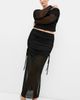 City Chic City Chic Shelly Ruched Mesh Midi Skirt - 4