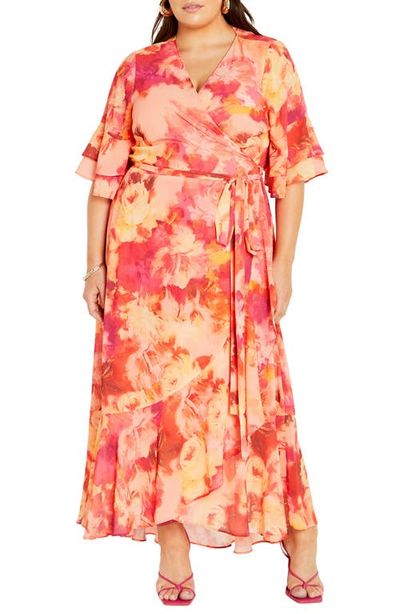 City Chic City Chic Sierra Wrap Maxi Dress