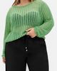 City Chic City Chic Slouch Open Stitch Sweater - 1