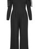 City Chic City Chic Stacie Off the Shoulder Bow Long Sleeve Jumpsuit - 3