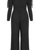 City Chic City Chic Stacie Off the Shoulder Bow Long Sleeve Jumpsuit - 4