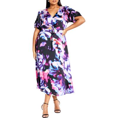 City Chic City Chic Tayla Ruched Cutout Cocktail Dress