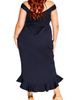 City Chic City Chic The Hypnotise Faux Wrap Midi Dress - 2
