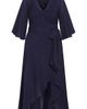 City Chic City Chic The Kira High-Low Ruffle Wrap Maxi Dress - 3