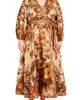 City Chic City Chic The Maddie Print Long Sleeve Wrap Maxi Dress - 1