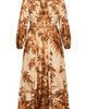 City Chic City Chic The Maddie Print Long Sleeve Wrap Maxi Dress - 4