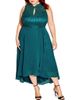 City Chic City Chic Vera Lace Sleeveless High-Low Dress - 1