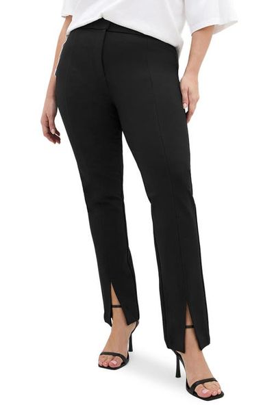 City Chic City Chic Wynter High Waist Tapered Ponte Pants