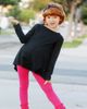 CITY THREADS CITY THREADS Baby Girls Long Sleeve 100% Cotton Soft Jersey Shark Bite Tunic - 2