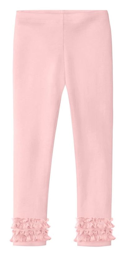 CITY THREADS CITY THREADS Baby Girls Soft 100% Cotton Ruffle Leggings