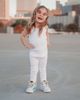 CITY THREADS CITY THREADS Baby Girls Soft Organic 100% Cotton Leggings - 4