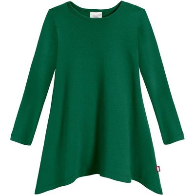 CITY THREADS CITY THREADS Girls Long Sleeve 100% Cotton Soft Jersey Shark Bite Tunic