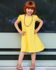 CITY THREADS CITY THREADS Girls Soft 100% Cotton Puff Short Sleeve Dress - 2