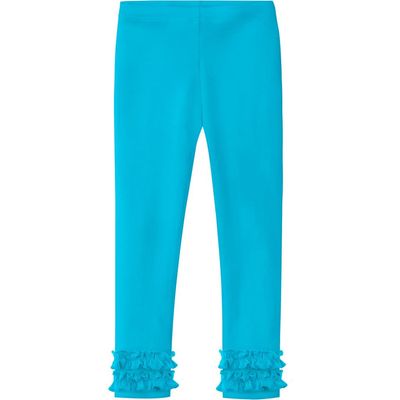 CITY THREADS CITY THREADS Girls Soft 100% Cotton Ruffle Leggings