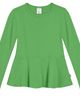 CITY THREADS CITY THREADS Girls Soft Cotton Long Sleeve Peplum Tee - 1