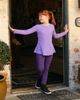 CITY THREADS CITY THREADS Girls Soft Cotton Long Sleeve Peplum Tee - 2