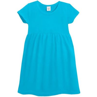 CITY THREADS CITY THREADS Girls Soft Organic 100% Cotton Empire Short Sleeve Sundress