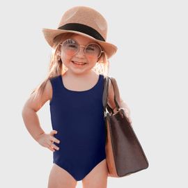 CITY THREADS CITY THREADS Girls UPF 50+ Nylon/Spandex Blend One-Piece Swimsuit