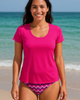 CITY THREADS CITY THREADS Women's UPF 50+ Short Sleeve Flowy Swim Rashguard - 2