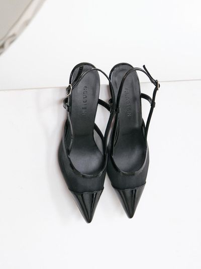 CLABIEN Zena Mesh Slingback Shoes