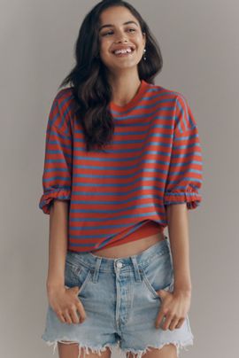 Clare V. 100% Cotton Fleece Oversized Sweatshirt