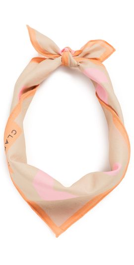 Clare V. Clare V. Bandana Khaki with Pink One