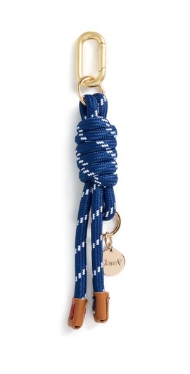 Clare V. Clare V. Barrel Knot Bag Charm Blue One