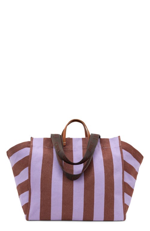 Clare V. Clare V. Beach Canvas Stripe Tote