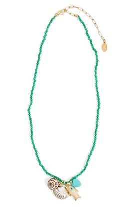 Clare V. Clare V. Beaded Charm Necklace