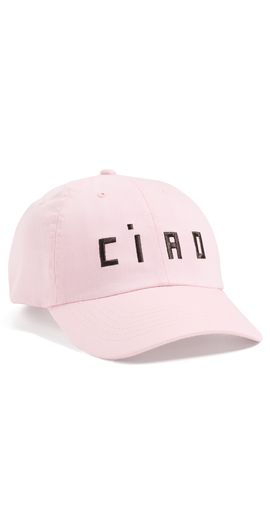 Clare V. Clare V. Ciao Baseball Cap Light Pink/Chocolate One
