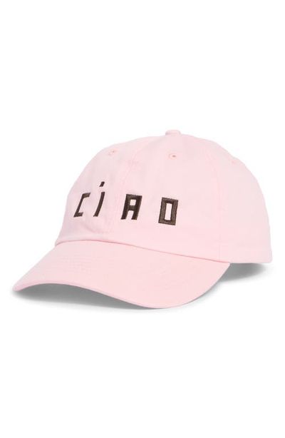 Clare V. Clare V. Ciao Embroidered Baseball Cap