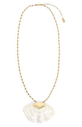 Clare V. Clare V. Clamshell Pendant Necklace
