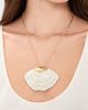 Clare V. Clare V. Clamshell Pendant Necklace Cream One - 3