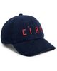 Clare V. Clare V. Corduroy Baseball Cap Dark Navy w/ Super Red Ciao One - 1