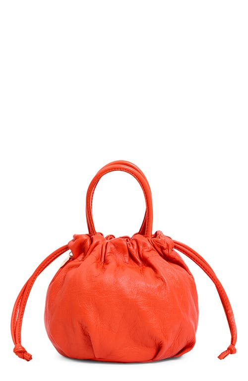 Clare V. Clare V. Emma Leather Drawstring Top Handle Bag