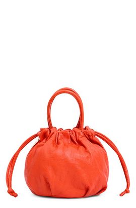 Clare V. Clare V. Emma Leather Drawstring Top Handle Bag