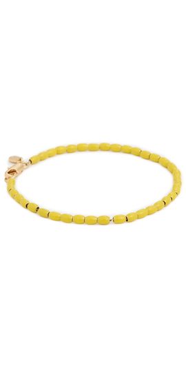 Clare V. Clare V. Enamel Barrell Chain Bracelet Yellow One