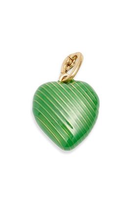 Clare V. Clare V. Enamel Heart Charm Necklace