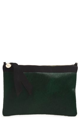 Clare V. Clare V. Flat Genuine Calf Hair Clutch