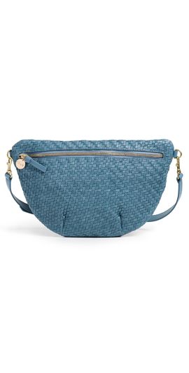 Clare V. Clare V. Grande Fanny Woven Belt Bag Desert Blue One