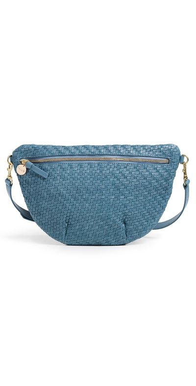 Clare V. Clare V. Grande Fanny Woven Belt Bag Desert Blue One