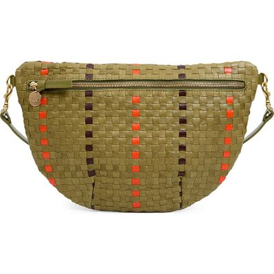 Clare V. Clare V. Grande Fanny Woven Leather Belt Bag