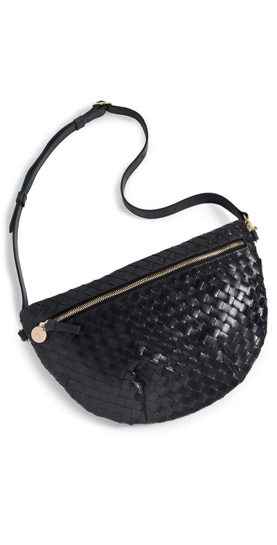 Clare V. Clare V. Grande Fanny Woven Leather Belt Bag Twilight One